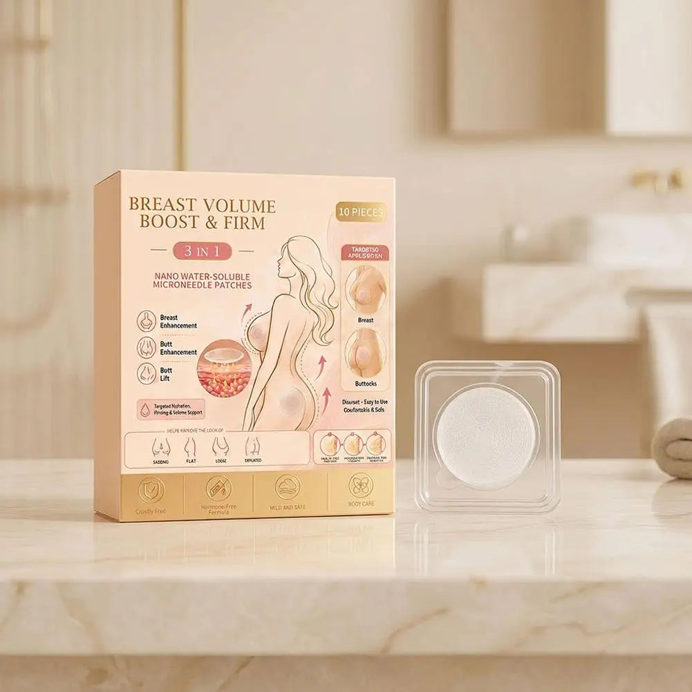 Breast Volume Boost Firm Patches 3 in 1 Nano Water Soluble Microneedle Body Care for Breast Butt Lift Targeted Hydration