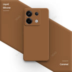 Original Square Liquid Silicone Phone Case for Xiaomi Poco X6 PocoX6 Pro 5G Lens Protection Soft Couples Cover Thin Fundas Coque