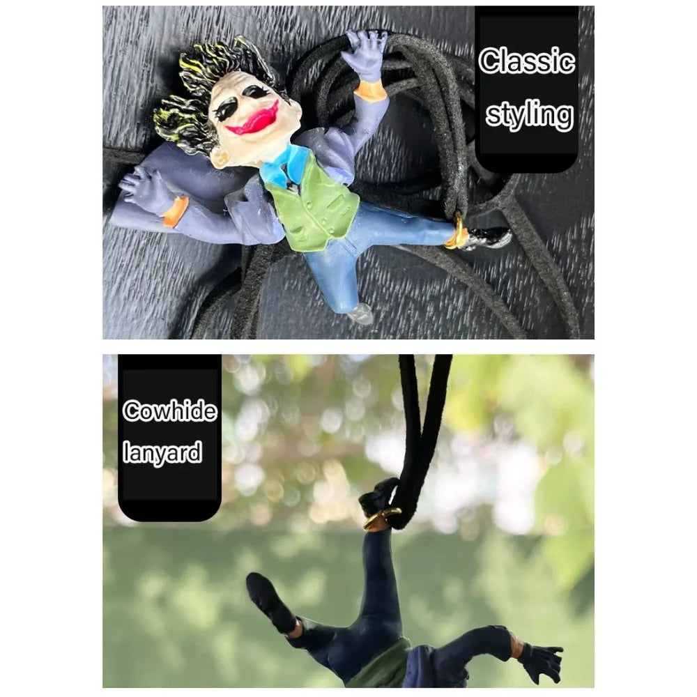 Car Resin Pendant Creative Car Rearview Mirror Cowhide Cartoon Pendant Christmas Gift New Product Joker decorative