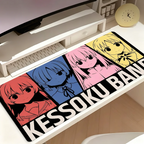 Anime B-Bocchi The Rock! Mouse Pad Large Cute Non-slip Lockedge Desktop Computer Desk Mat Keyboard MousePad Office Gamer Student