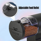 Automatic Fish Feeder With Timer IP66 Waterproof Auto Fish Tank Feeder 100ml Capacity Food Dispenser For Fish/Turtle