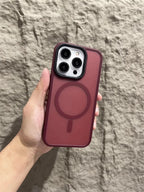 Matte Magnetic Original Phone Case For iPhone 18 Air 17 16 15 14 12 11 13 Pro Max 16e Plus For Magsafe Wireless Charging Cover