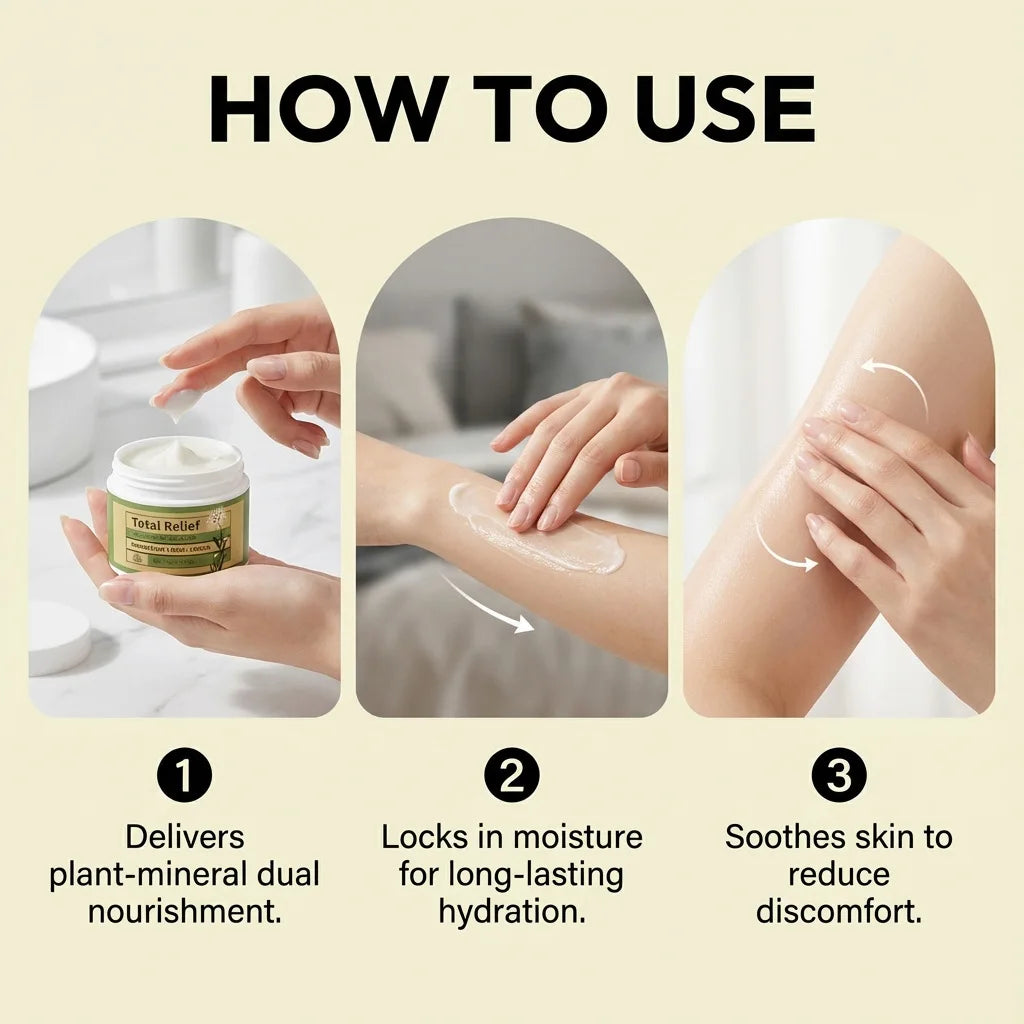 Magnesium Soothing Cream Nerves Relief Long-Lasting Hydration Prevent Drying Moisturizing Body Cream