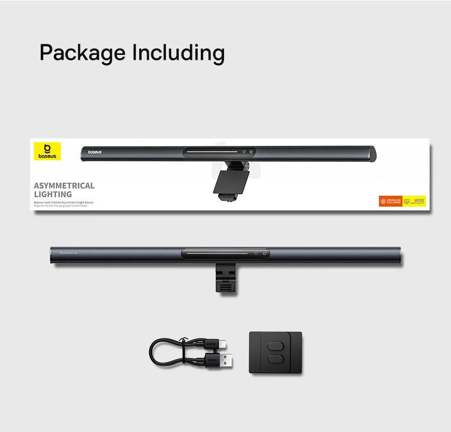 【New Sale】Baseus Magnetic Computer Screen Light Desk Lamp Laptop Hanging USB Light Table Lamp LED Monitor Light Reading Light