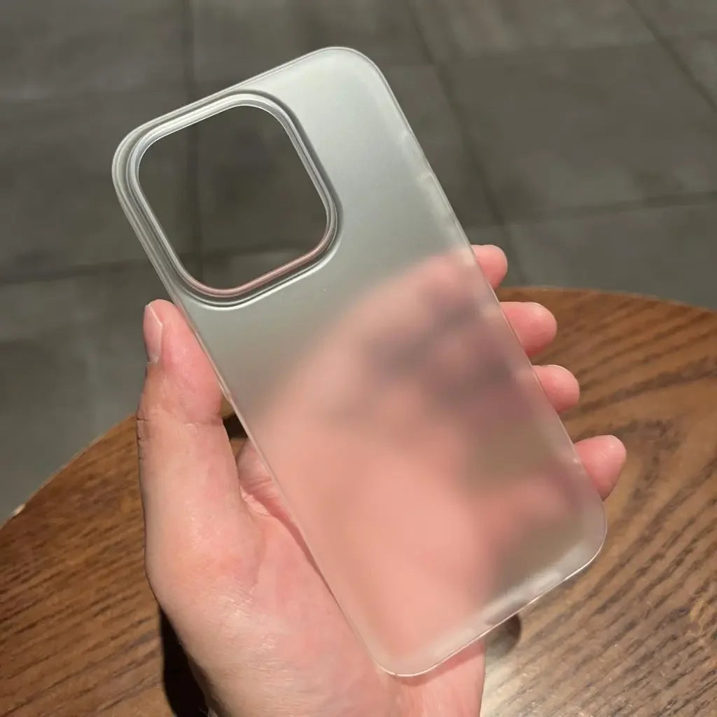 Ultra Thin Matte Hard PC Translucent Clear Phone Case For iPhone 17 16 15 14 Plus 13 12 Pro Max Shockproof Slim Skin Back Cover