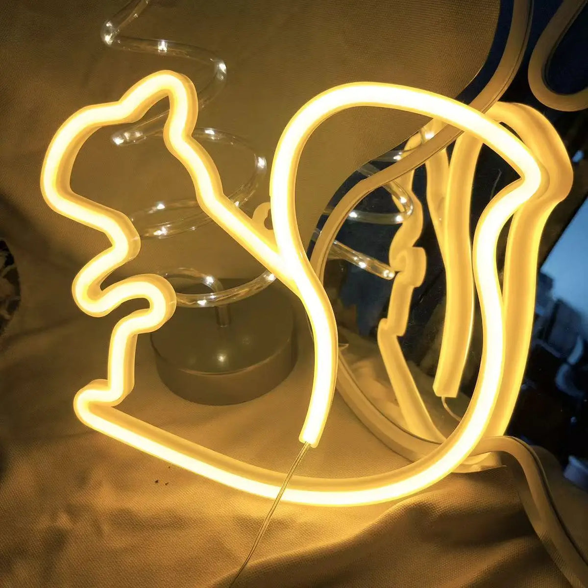Halloween Bat Spirit LED Neon Wall Decor for Party Gift - Terrifying Atmosphere - USB or Battery Powered