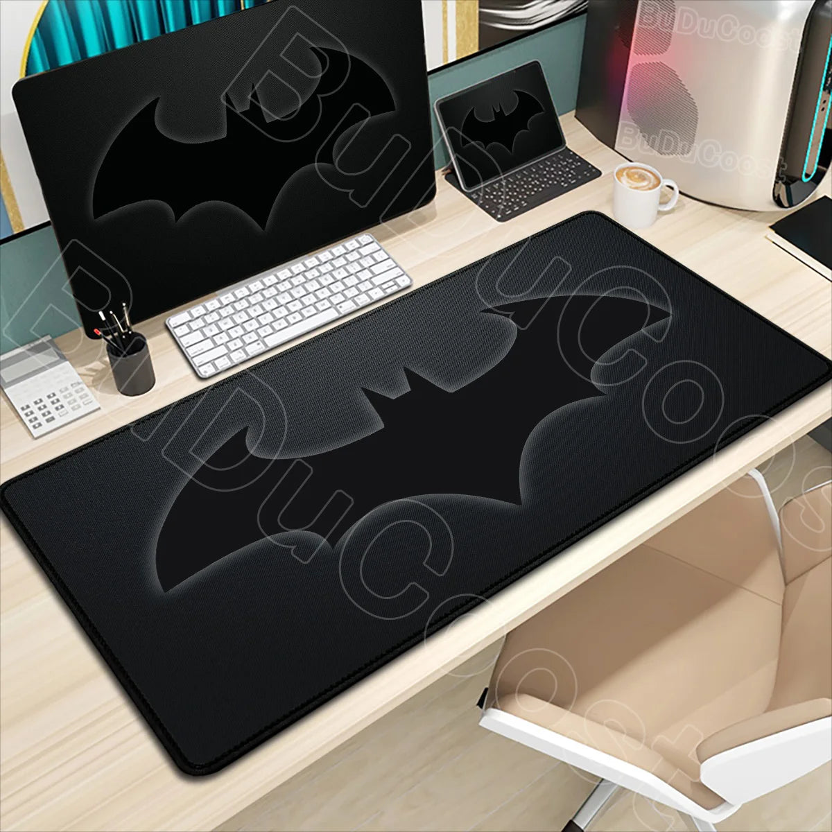 B-Batman Mouse Pad HD Large Gaming Non-slip Rubber Keyboard Desk Mat Office Laptop Computer Pc Gamer Cabinet Mousepad Xxl Carpet