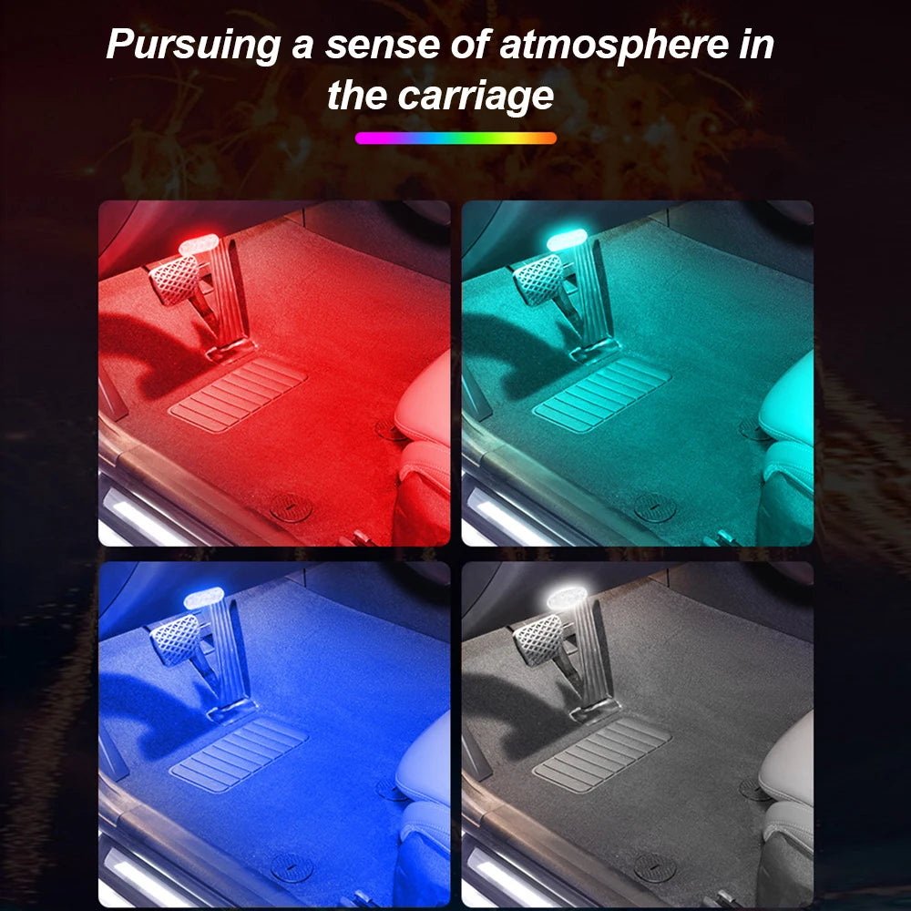 1 PC Multi Color Car Light Wireless LED Touch Light Roof Light Sensor Read Lamp Mini USB Charging Light Car Interior Accessories