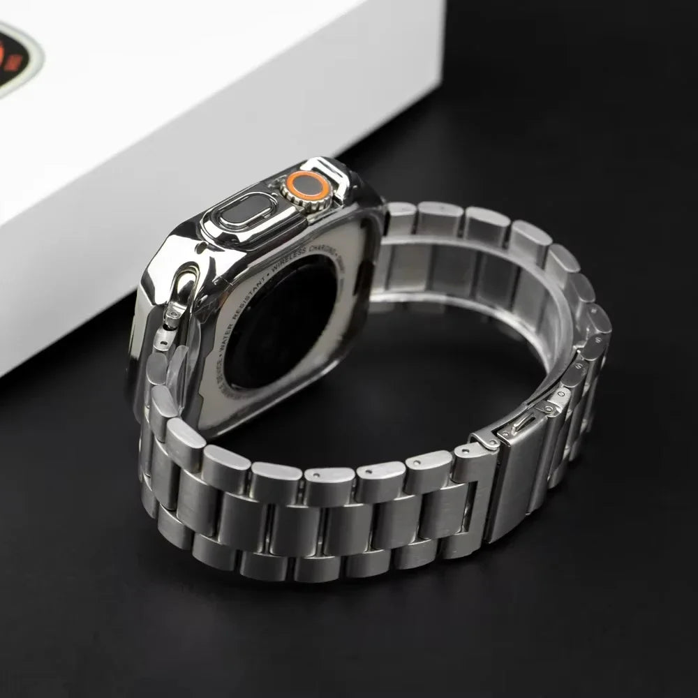 Stainless Steel Strap for Apple Watch Ultra 3/2 Band 46mm 49mm 40mm 44mm 42mm 41mm 45mm Bracelet IWatch Series 11 10 9 8 7 SE 6