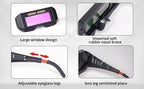 Solar Powered Welding Helmet Auto Darkening Welding Goggles LCD Welder Glasses for TIG MIG MMA Plasma Welder Glasses