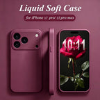 Original Liquid Silicone Case for iPhone 17 16 15 14 13 Pro Max 17Pro 16Pro Shockproof Soft Bumper Cases Cover Phone Accessories
