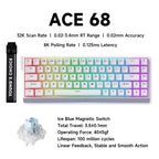 MCHOSE ACE 68 Magnetic Switch Gaming Keyboard Hall Effect Rapid Trigger Programmable RGB 8K Hz DKS/MT/TGL/RS/SOCD Keyboard ﻿