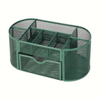 Mesh Desk Organizer Sturdy Metal Pen Stand Student Stationery Office Supplies