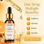 30ml/50ml Vitamin C & Retinol Facial Serum, Hyaluronic Acid Hydrating Essence, Brighten and Even Skin Tone, Anti Aging Skin Care