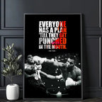 Mike Tyson Muhammad Ali Motivational Quote Poster Sticky Wall Art Printing Waterproof Home Living Bed Room Bar Aesthetic Decor