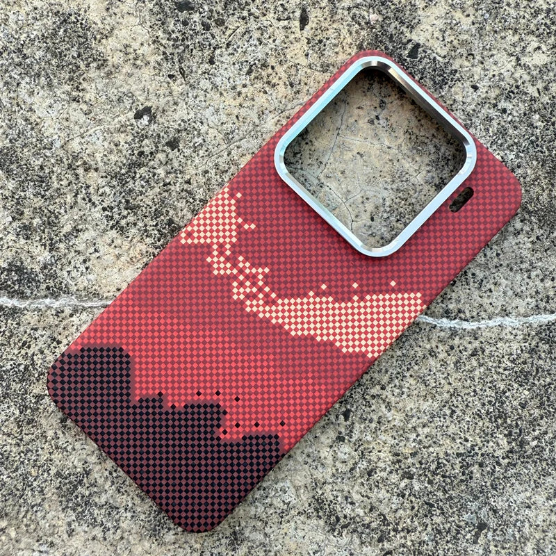 Ultrathin Carbon Fiber Texture Magnetic Phone Case For Xiaomi Mi 15 Ultra Mi 15 pro 14 Magnetic Wireless Charging Hard Cover
