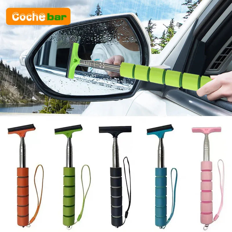 Auto Rückspiegel Wischer Reiniger Auto Glas Nebel Reiniger Kratzer Auto Zubehör Griff Teleskop Fenster Reinigungsbürste