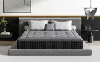 Dewinner Hybrid Mattress with Pocket Springs, 30 cm Height, Memory Foam Support, Medium Firmness, 7 Comfort Zones, Perfect Support, Reinforced Edges, Oeko-Tex Certified