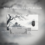 Mouse Pad Black And White Cherry Blossoms Gaming printon demand Large Mousepad XXL MousePads Office Carpet Soft Gaming laptop