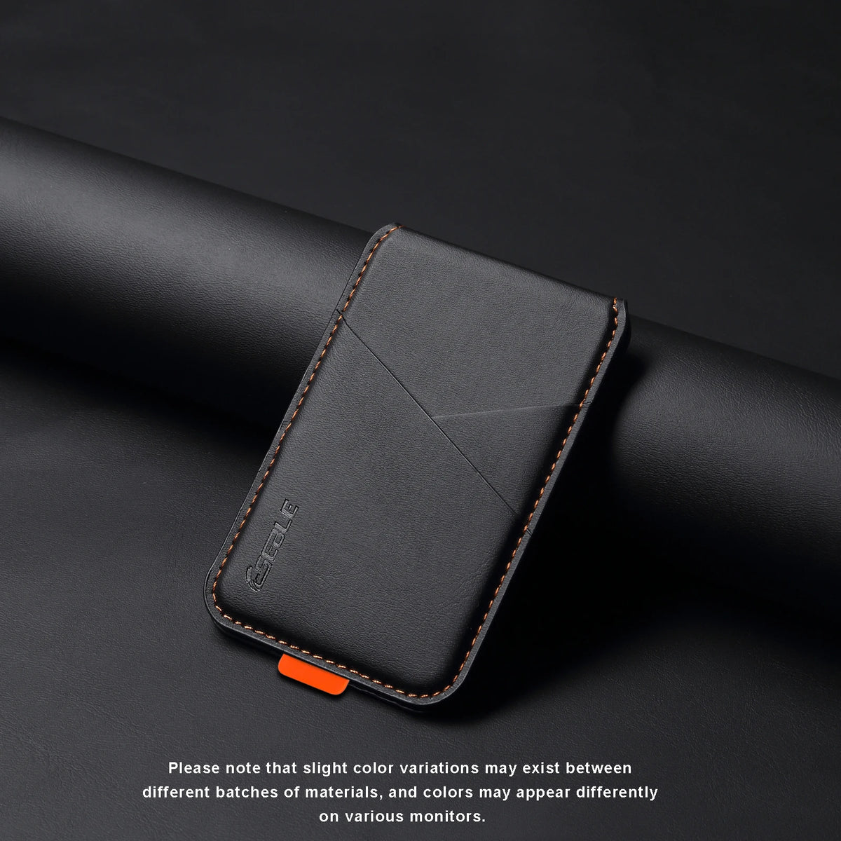 Premium PU Leather Magnetic Phone Card Holder, RFID Anti-Skimming Wallet Compatible with Magnetic Wireless Charging Smartphones,