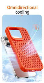 Cooling Heat Dissipation Phone Case For iPhone 17 18 16 15 14 13 12 11 Pro Max Breathable Hard Back Magnetic Cover For Magsafe