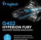 Logitech G402 Hyperion Fury, Wired Gaming Mouse with 4000 DPI, Perfect for FPS & RPG Games G102/G203/M100R