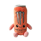 Zero Sugar White Monster Energy Drink Plush Toy Simulation Can Stuffed Ornament Doll Cute Soft Figure Decor Gift for Friend