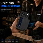 Case For iPhone 18 Pro Max 18 Pro 17 Pro Max 17 17e 16e Wallet Card Holder Slide Slot Slim Hard PC Heavy Duty Protective Cover
