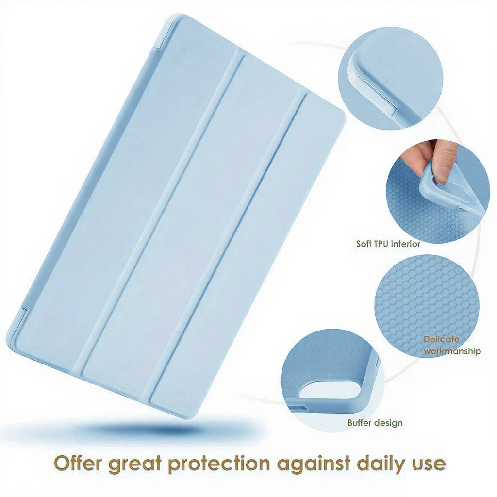 Case for Xiaomi Redmi Pad 2 2025 11-inch PU Leather Flip Smart Cover,Magnetic Stand Case,Soft Silicone Back Shell