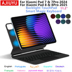 Magic Keyboard Folio For Xiaomi Pad 7 2024 Mi Pad 7 8 Pro 11.2' Tablet Smart Case For Xiaomi Pad 8 Spanish German Keyboard Cover