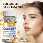 Collagen Firming Capsule Essence, Moisturizing and Smoothing the Skin, Contains Plant-Based Squalane, Retinol, and Vitamin E Deep Hydration Essence (0.4Gx90 Capsules)/Bottle-1 Bottle