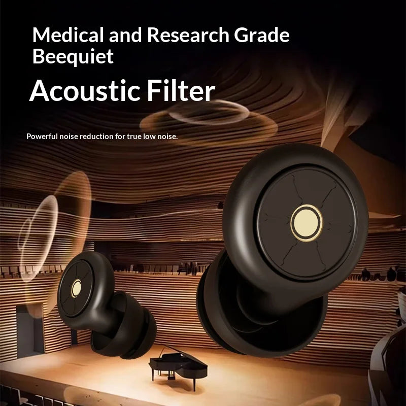 Ear Plugs for Sleeping Noise Cancelling 50dB, Reusable Silicone Earplugs Strong Sound Insulation, Multiple Sizes of Ear Caps