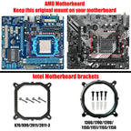 CPU Air Cooler X79 X99 3Pin/4Pin PWM Processor Cooling Fan For Intel LGA 1366 1151 1155 1200 1700 2011 AMD AM3 AM4 AM5