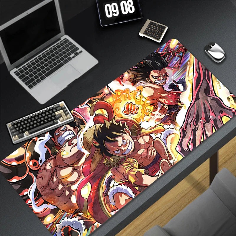 Mouse Pad Laptop Accessories Gamer Rug Japan Anime Luffy Keyboard Pad One Piece HD Print Desk Mat Office Carpet Gaming Mouse Mat