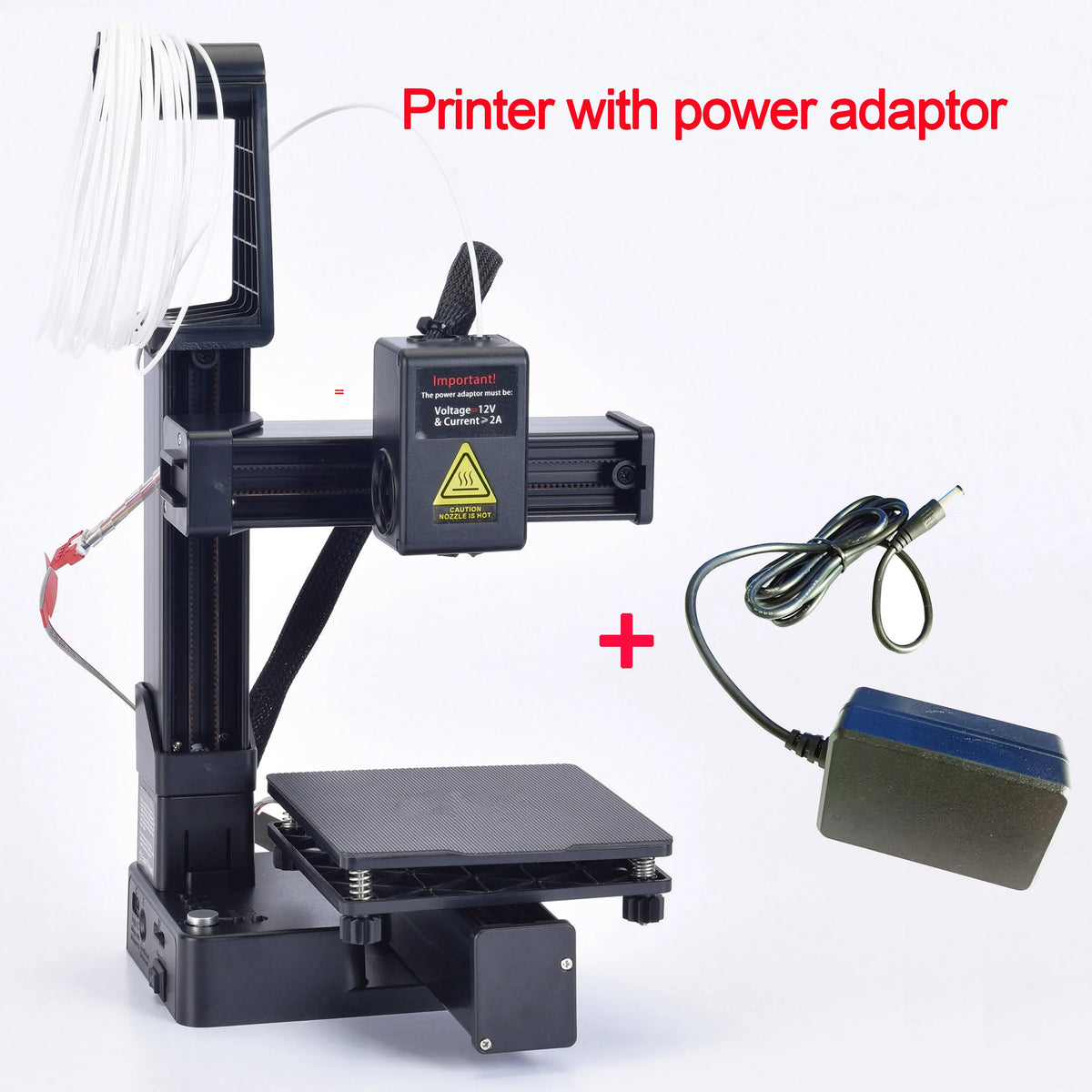 EasyThreed 3D Printer  Entry Level  Compatible with PLA TPU 1.75mm Filament  include Power Adaptor.