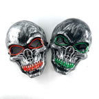 Evil Skull Mask Halloween Carnival Masquerade Haunted House Scary Decoration Cosplay Skeleton Scary Theme Party Light Up Mask