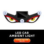 Cool DEMON EYE Ambient Light Solar Powered Breathing Neon Light Car Decoration Rear Windshield Atmosphere Lights Car Accessories