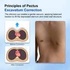 Pectus Excavatum Vacuum Bell Automatic Pump Sunken Chest Orthosis Brace