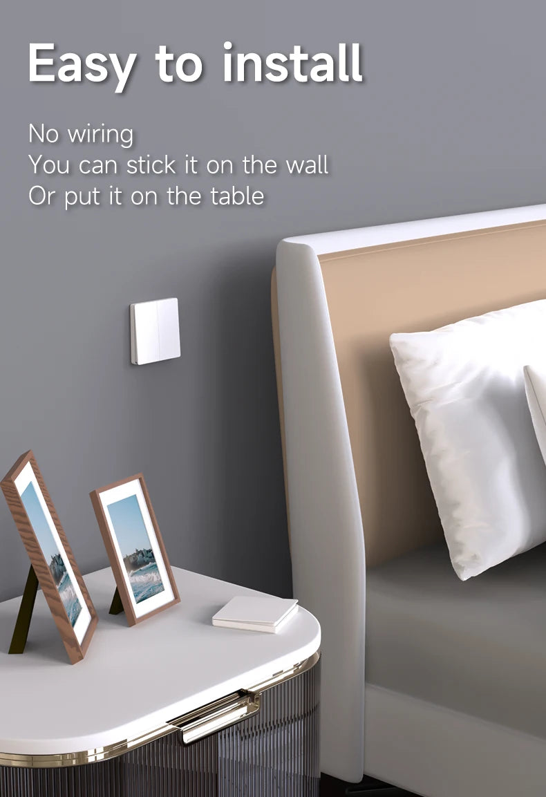 Self-powered Wireless Wall Switch No Battery Required 86Type RF433Mhz Waterproof Wall Switch