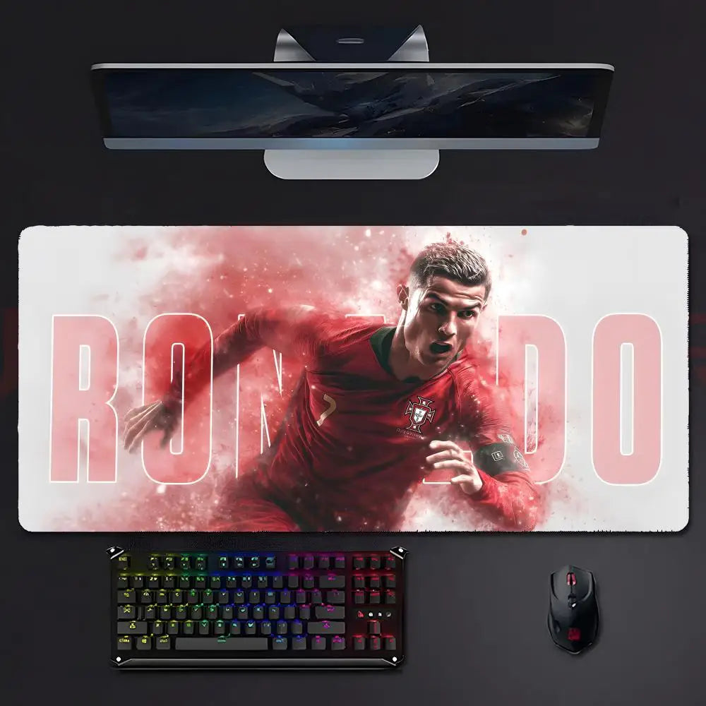 athlete legendary CR7 c-C-Cristiano R-RRonaldo Mouse Pad Mousepad Large Gaming LockEdge Thickened PC Table Desk Mat