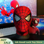 In Stock Miles Spider-Man 1:1 Scale Electronic Mask With Moving Glowing Eyes Ring Control Cosplay Toy Gift For Boys Gift