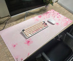 Pink Cherry Blossoms Mousepad Home Computer Table Large Pc Mouse Pad Art Sakura Keyboard Mause Rug Desk Mat Office Accessories