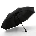 8-Rib Automatic High Quality Umbrella - One-Touch Open/Close, Compact Foldable Design for Men & Women, Navy & Black, Business &