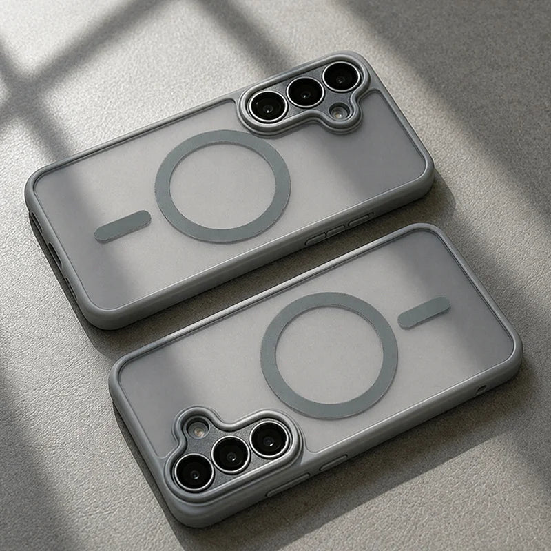 Luxury For Magsafe Magnetic Phone Case For Samsung Galaxy A57 A37 A56 A36 A16 A17 A26 S26 Ultra S25FE S24 Lens Protection Cover