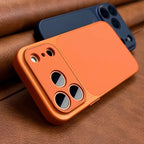 Luxurious New Orange Retro Phone Case For iPhone 18 17Air 16 15 14 17Pro 17Promax Soft-sided Hard Case
