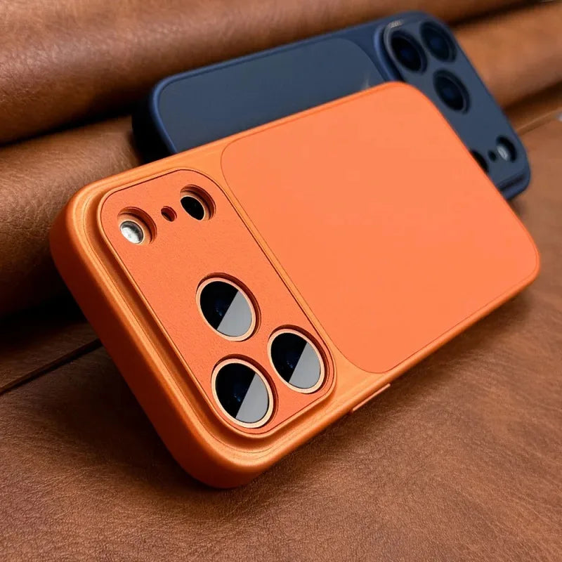 Luxurious New Orange Retro Phone Case For iPhone 18 17Air 16 15 14 17Pro 17Promax Soft-sided Hard Case