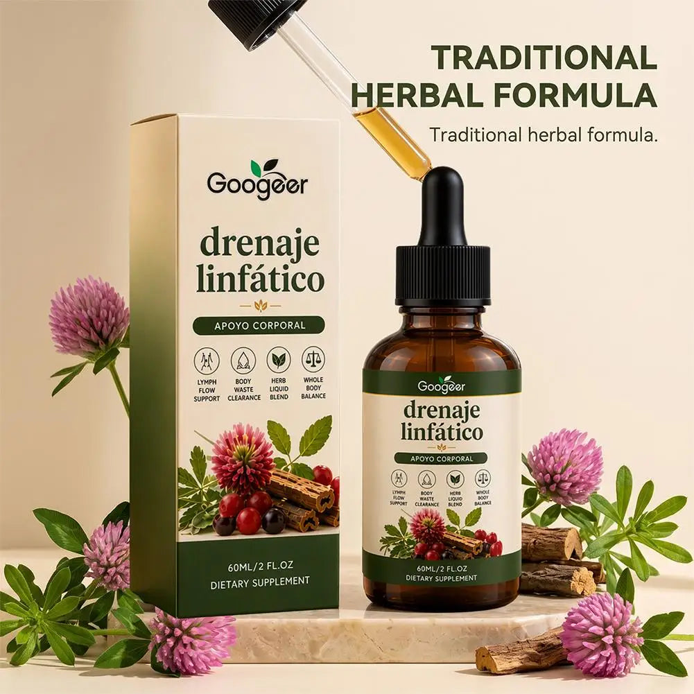 60ml Lymphatic Herbal Drops 60ml Natural Plant‑Based Dietary Supplement Body Wellness Support for Daily Body Balance Care