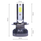 2Pcs LED H4 H7 Car Headlight H1 LED Bulb H8 H11 9005 HB3 9006 HB4 9004 HB1 H3 HB5 H13 Led Lights 20000LM Turbo Lampada 12V