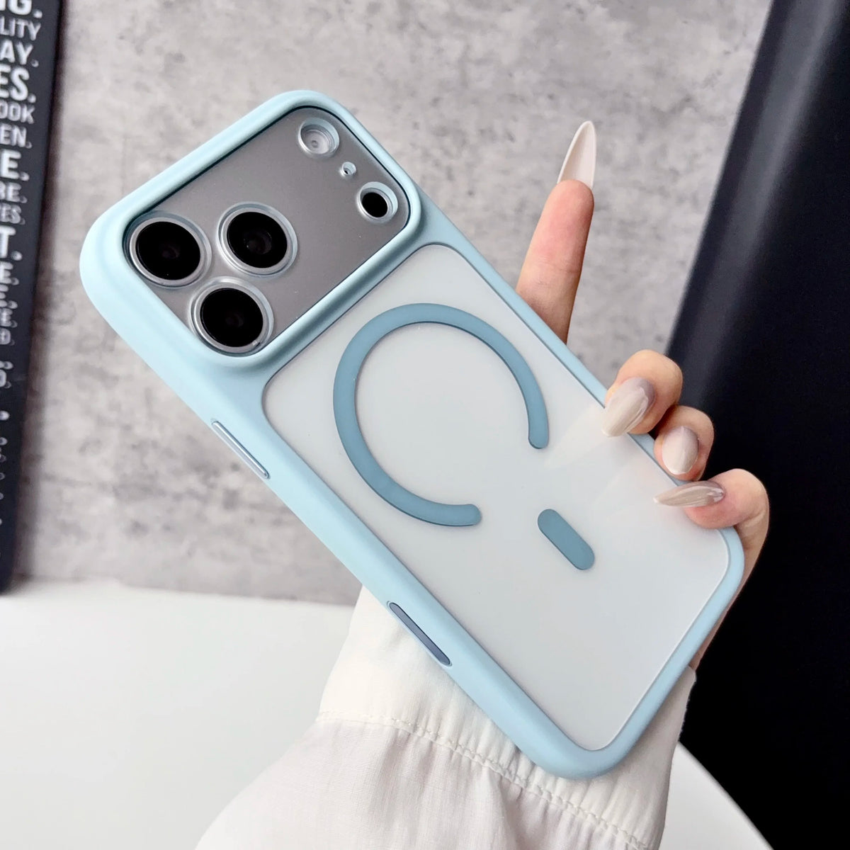 Transparent Defender For Magsafe Case for iPhone 18 17 16 15 14 13 Pro Max Camera AI Touch Control Wireless Charge Acrylic Cover
