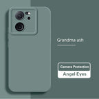 Durable Matte Angel Eyes Case for Xiaomi 13T 13 T Pro Shockproof Soft Square Liquid Silicone Original Mi13T 13TPro 5G Back Cover